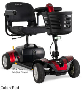 Red Pride Go Go Sport 4-Wheel mobility scooter